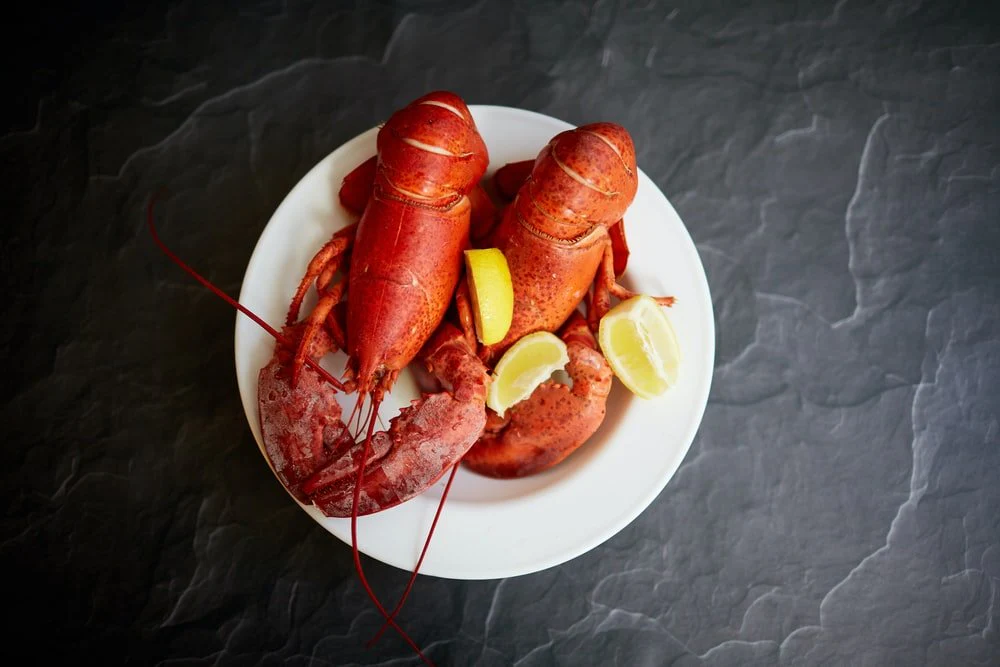 Paint By Numbers | Lobster - Red Lobster On White Ceramic Plate