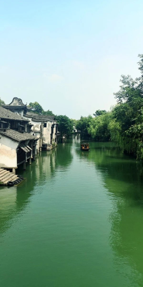Paint By Numbers | Hangzhou - River Surrounded By Houses