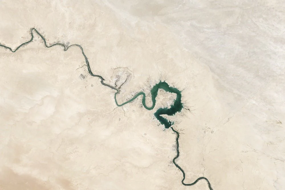 Paint By Numbers | Baghdad - Satellite Image Of River
