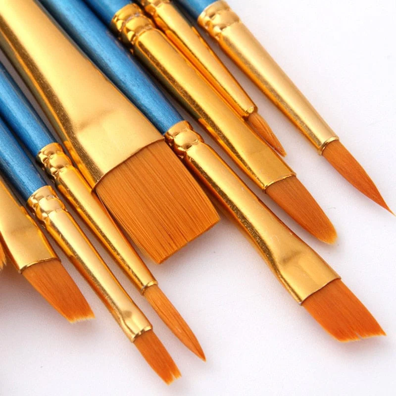 Set of 10 Paint Brushes - Image 4