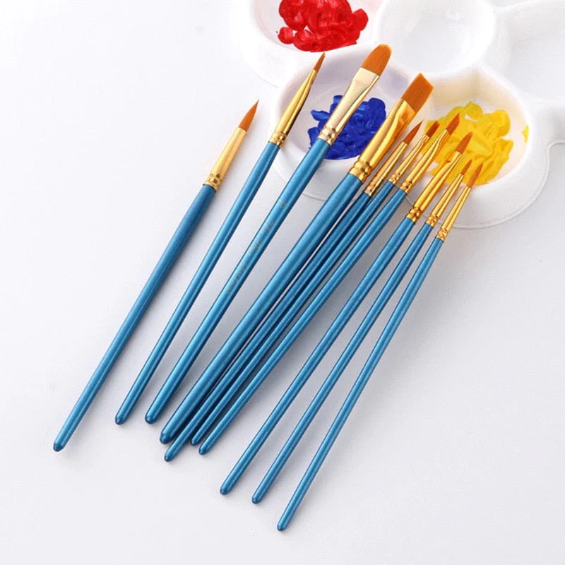 Set of 10 Paint Brushes - Image 5