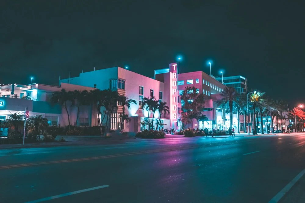 Paint By Numbers | Miami - Street During Night