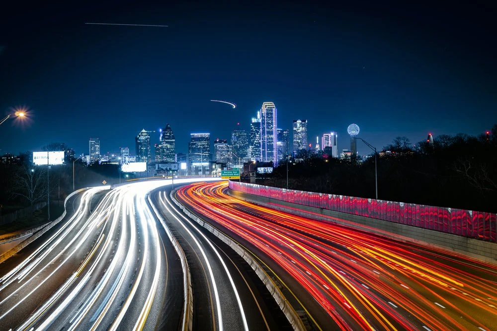 Paint By Numbers | Dallas - Time Lapse Photography Of Cars On Road During Night Time