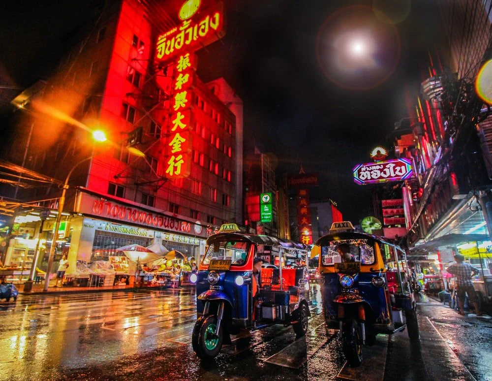 Paint By Numbers | Bangkok - Two Auto Rickshaw On The Street