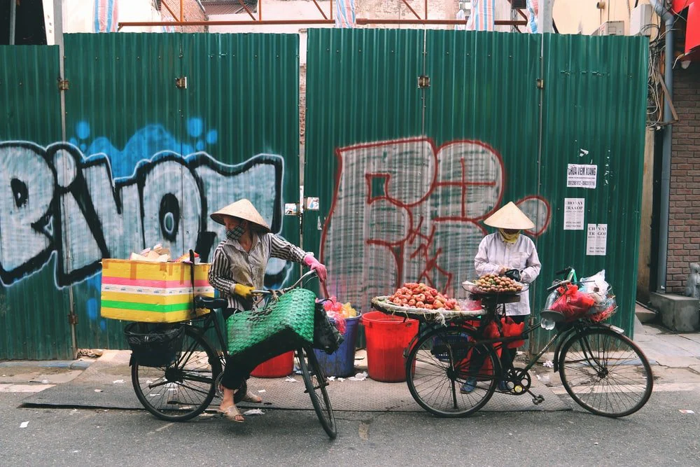 Paint By Numbers | Hanoi - Two Black Bicycles