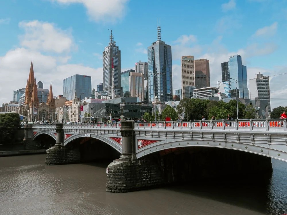 Paint By Numbers | Melbourne - White Bridge Across City Buildings