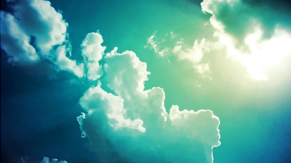 Paint By Numbers | Faisalabad - White Clouds And Blue Skies With Sunrays