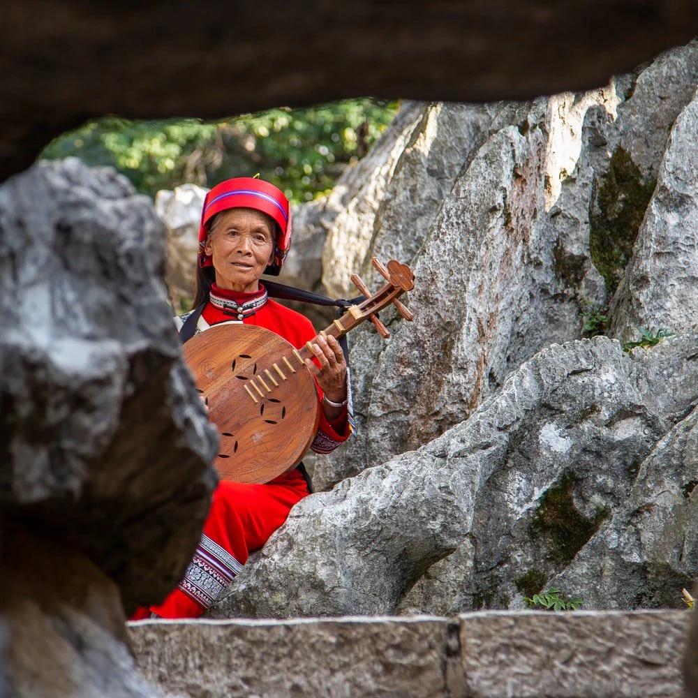 Paint By Numbers | Kunming - Woman Playing Traditional Guitar