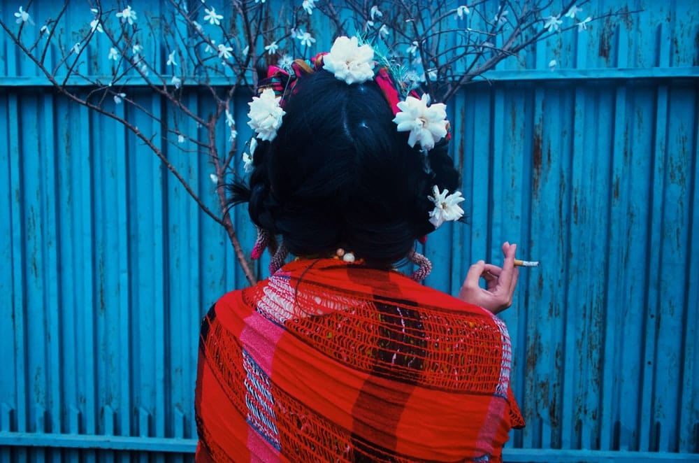 Paint By Numbers | Woman Smoking Outdoors