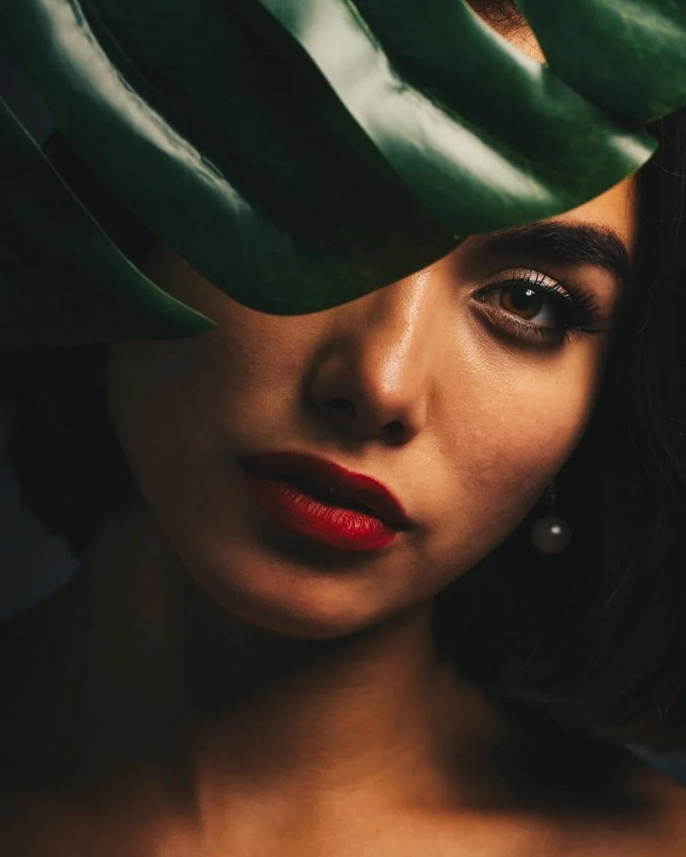 Paint By Numbers | Woman With Green Leaf On Her Head