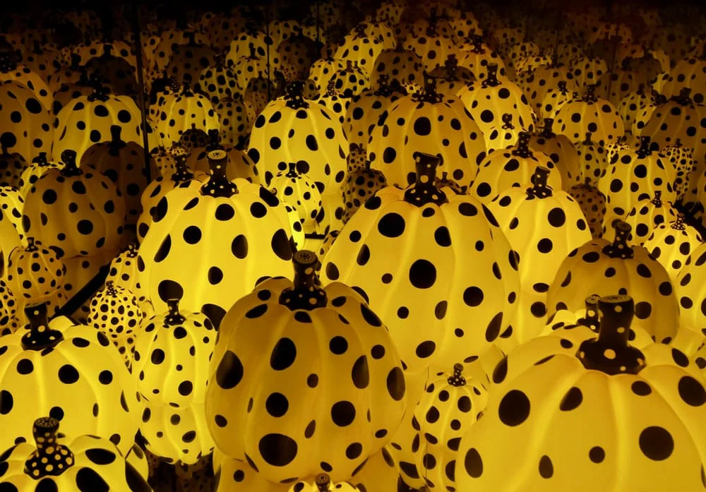 Paint By Numbers | Yayoi Kusama - Yellow-And-Black Olak-Dot Pumpkins